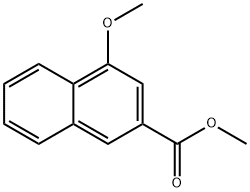 4-メトキシ-2-ナフトエ酸メチル 化学構造式