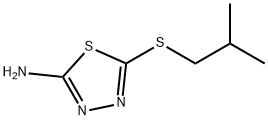 5-Isobutylthio-1,3,4-thiadiazol-2-amine Struktur