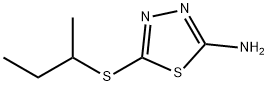 5-仲丁基硫基-[1,3,4]噻二唑-2-基胺, 33313-08-5, 结构式
