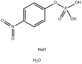 磷酸-4-硝基苯酯二钠盐 结构式