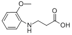 3-[(2-甲氧基苯基)氨基]丙酸, 3334-66-5, 结构式