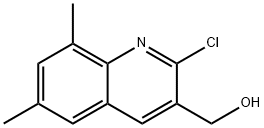 2-氯-6,8-二甲基喹啉-3-甲醇 结构式