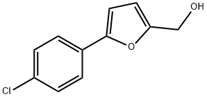 (5-(4-氯苯基)呋喃-2-基)甲醇 结构式