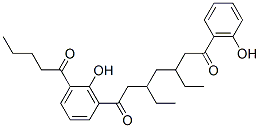 5'-Valeryl[3',3'''-methylenebis(6'-hydroxyvalerophenone)] Struktur