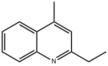 2-エチル-4-メチルキノリン 化学構造式