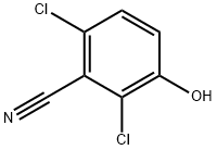 2,6-ジクロロ-3-ヒドロキシベンゾニトリル 化学構造式