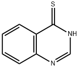 4-喹唑啉硫醇, 3337-86-8, 结构式