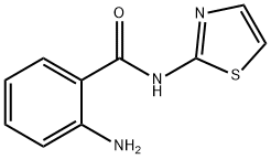 2-氨基-N-(2-噻唑基)苯甲酰胺, 33373-89-6, 结构式