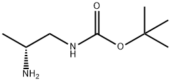 R-1-N-BOC-1,2-丙二胺 结构式