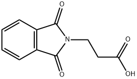 3-(N-苯二甲酰亚氨基)丙酸 结构式