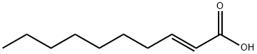 trans-2-デセン酸 化学構造式