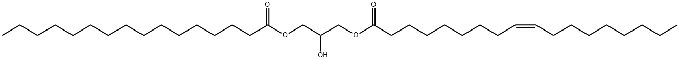 RAC 1-オレオイル-3-パルミトイルグリセロール 化学構造式