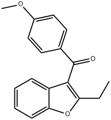 2-ethylbenzofuran-3-yl p-methoxyphenyl ketone  Structure