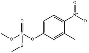 S-methylfenitrothion, 3344-14-7, 结构式