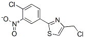 4-(クロロメチル)-2-(4-クロロ-3-ニトロフェニル)チアゾール 化学構造式