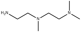 N-(2-アミノエチル)-N,N',N'-トリメチルエタン-1,2-ジアミン 化学構造式