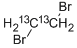 1,2-二溴乙烷-13C2, 33458-49-0, 结构式