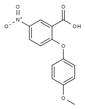 2-(4-METHOXYPHENOXY)-5-NITROBENZOIC ACID Structure