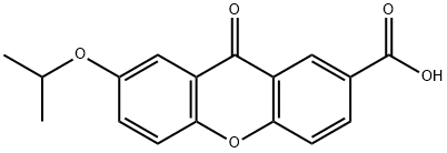 7-イソプロポキシ-9-オキソ-9H-キサンテン-2-カルボン酸 化学構造式
