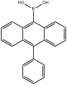 10-フェニル-9-アントラセンボロン酸 化学構造式