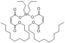 dodecyl (Z,Z)-6,6-dibutyl-4,8,11-trioxo-5,7,12-trioxa-6-stannatetracosa-2,9-dienoate Struktur