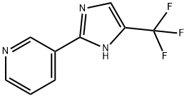2-(3-ピリジニル)-4-(トリフルオロメチル)-1H-イミダゾール 化学構造式