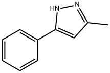 3-甲基-5-苯基-1H-吡唑, 3347-62-4, 结构式