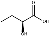 (S)-2-ヒドロキシブタン酸 化学構造式