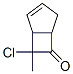 Bicyclo[3.2.0]hept-2-en-6-one,  7-chloro-7-methyl- 结构式