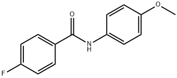 4-フルオロ-N-(4-メトキシフェニル)ベンズアミド 化学構造式