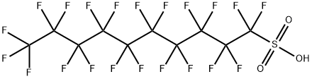 1,1,2,2,3,3,4,4,5,5,6,6,7,7,8,8,9,9,10,10,10-ヘニコサフルオロ-1-デカンスルホン酸 化学構造式