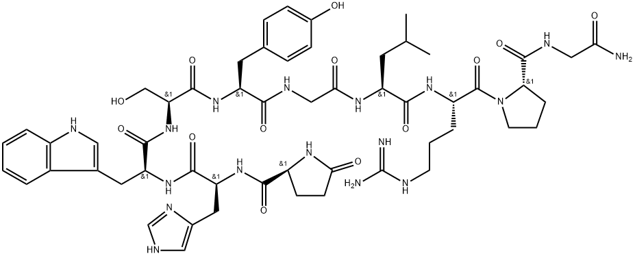 GONADORELIN HYDROCHLORIDE 结构式