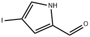 4-ヨード-1H-ピロール-2-カルブアルデヒド 化学構造式