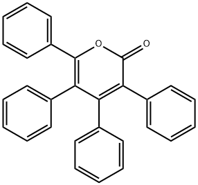 3,4,5,6-テトラフェニル-2H-ピラン-2-オン 化学構造式