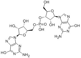 3'-O-(5'-グアニリル)グアノシン 化学構造式