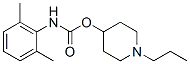 2,6-Dimethylcarbanilic acid 1-propyl-4-piperidinyl ester Struktur