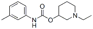 m-Methylcarbanilic acid 1-ethyl-3-piperidinyl ester 结构式