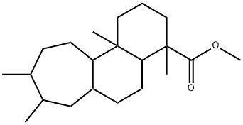 Tetradecahydro-4,8,9,11b-tetramethyl-1H-cyclohepta[a]naphthalene-4-carboxylic acid methyl ester 结构式