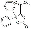 2,5-Dihydro-2,2-diphenyl-5-oxo-3-furancarboxylic acid methyl ester Structure