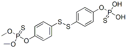 [ジチオビス(4,1-フェニレンオキシ)]ビス(ホスホノチオ酸O,O-ジメチル) 化学構造式
