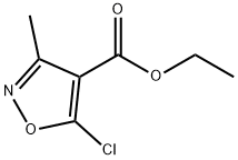 5-クロロ-3-メチルイソオキサゾール-4-カルボン酸 エチル 化学構造式