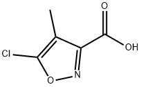 5-氯-4-甲基异噁唑-3-羧酸, 3357-01-5, 结构式