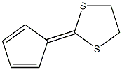 2-(2,4-环戊二烯-1-乙烯)-1,3-二噻茂烷, 3357-53-7, 结构式