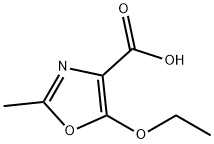 5-乙氧基-2-甲基噁唑-4-羧酸, 3357-56-0, 结构式