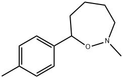 2,3,4,5,6,7-ヘキサヒドロ-2-メチル-7-(4-メチルフェニル)-1,2-オキサゼピン 化学構造式