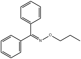 Benzophenone O-propyl oxime Structure
