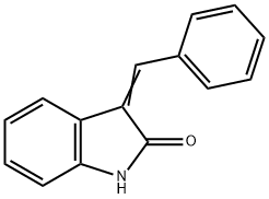 3-ベンジリデン-2-インドリノン 化学構造式