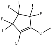 1-CHLORO-3,3,4,4,5,5-HEXAFLUORO-2-METHOXYCYCLOPENTENE Struktur
