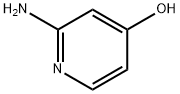 2-アミノ-4-ヒドロキシピリジン 化学構造式