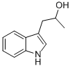 1H-インドール-3-エタノール, Α-メチル- 化学構造式